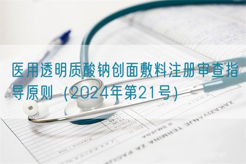 醫用透明質酸鈉創面敷料注冊審查指導原則（2024年第21號）