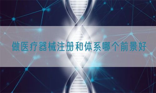 做醫療器械注冊和體系哪個前景好(圖1) 做醫療器械注冊和體系哪個前景好(圖1)